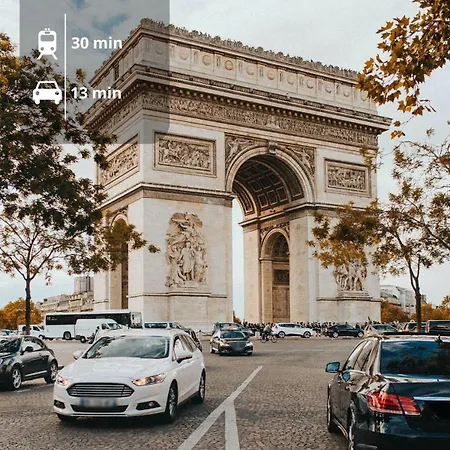 Apartment Cocoon 6p, Terrace With Eiffel Tower & Seine View Paris