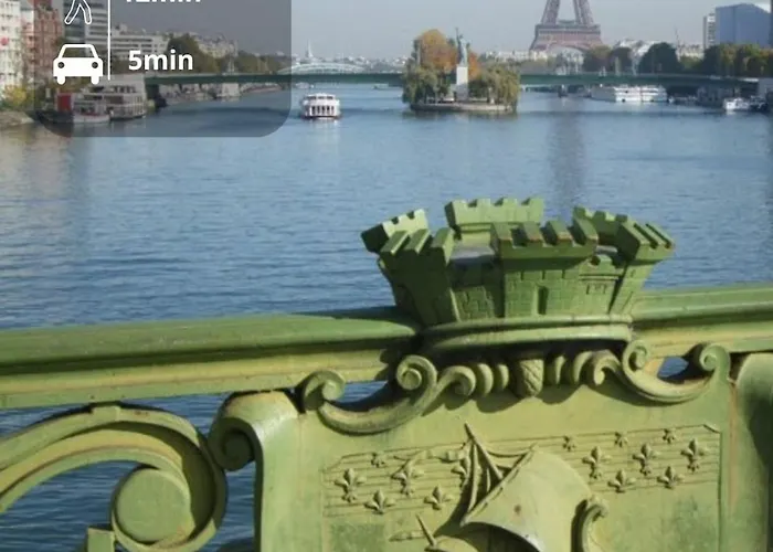 Apartment Cocoon 6p, Terrace With Eiffel Tower & Seine View Paris