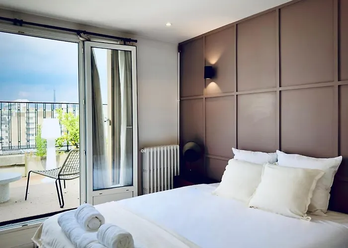 Cocoon 6p, Terrace With Eiffel Tower & Seine View Lägenhet Paris