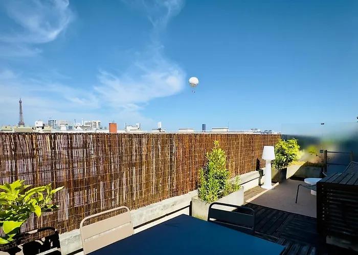 Cocoon 6p, Terrace With Eiffel Tower & Seine View Lägenhet *