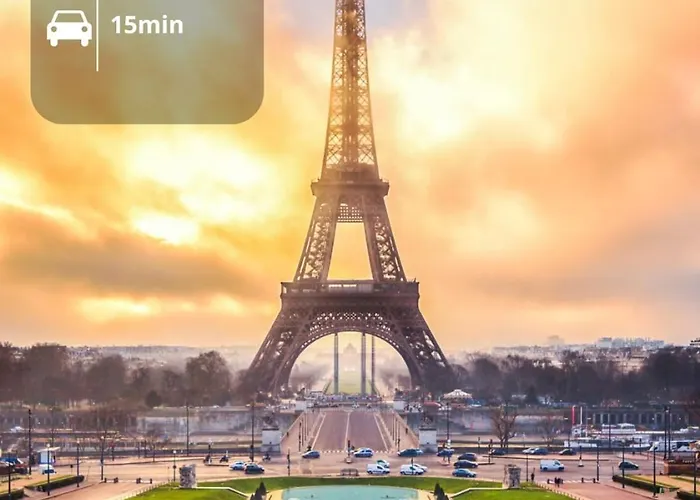 Lägenhet Cocoon 6p, Terrace With Eiffel Tower & Seine View